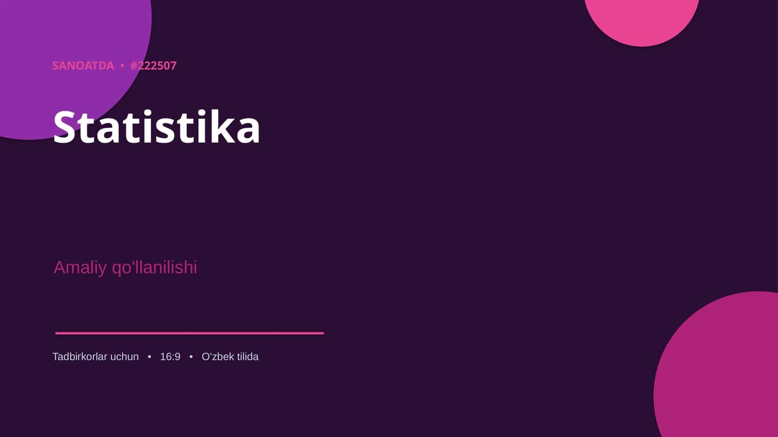 Statistika 1