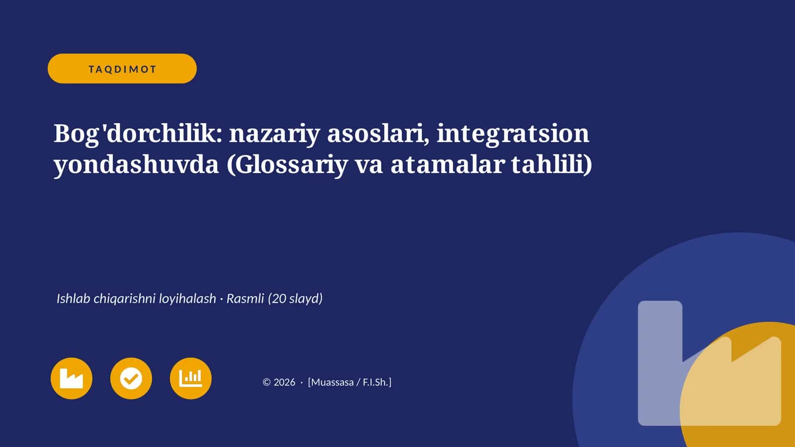 Bog'dorchilik: nazariy asoslari, integratsion yondashuvda (Glossariy va atamalar tahlili) 1