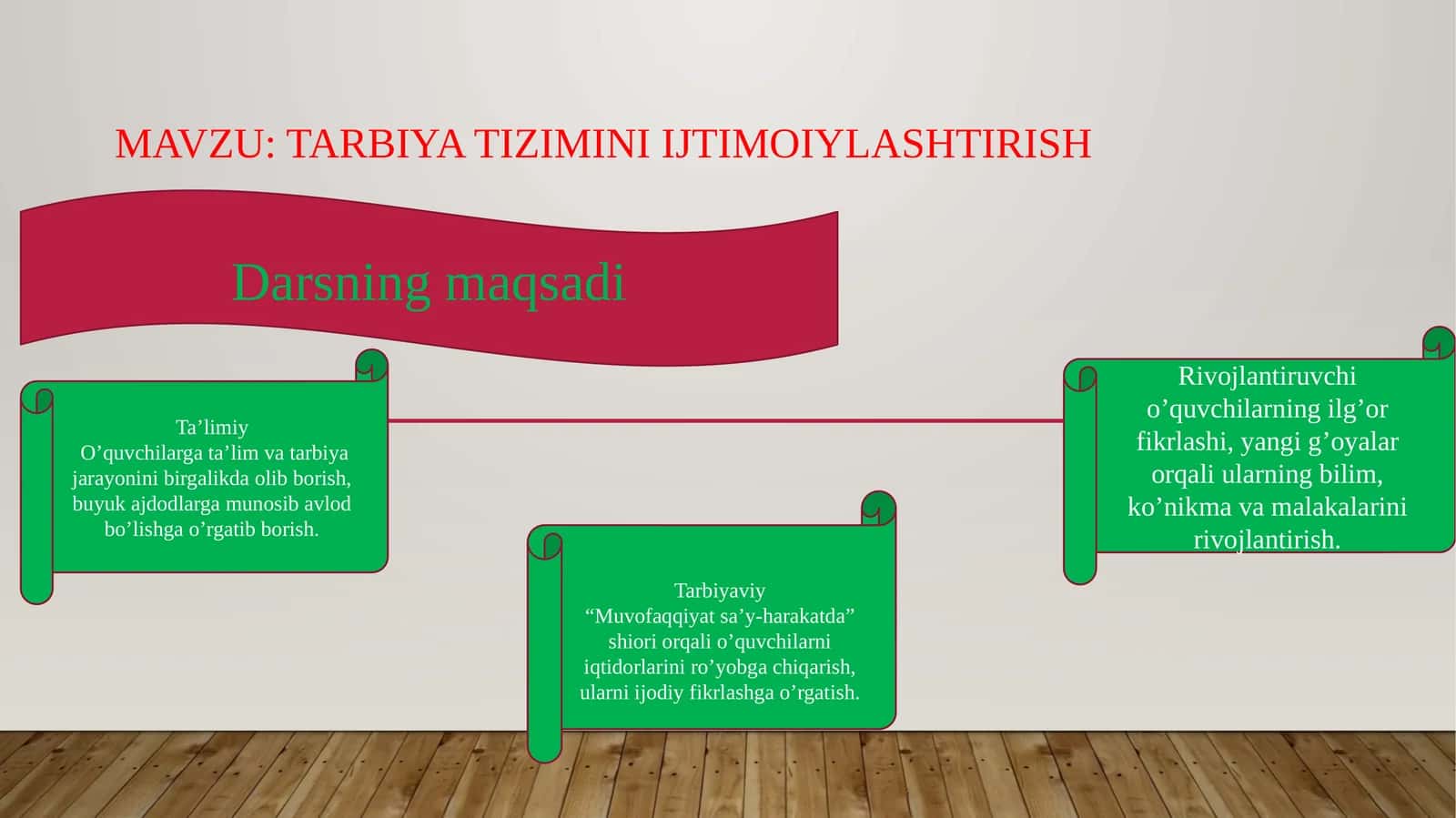 TARBIYA TIZIMINI IJTIMOIYLASHTIRISH 1