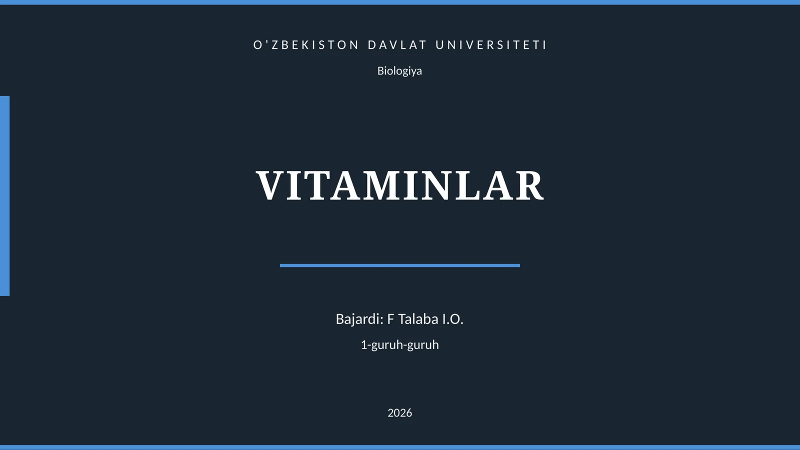VITAMINLAR 1