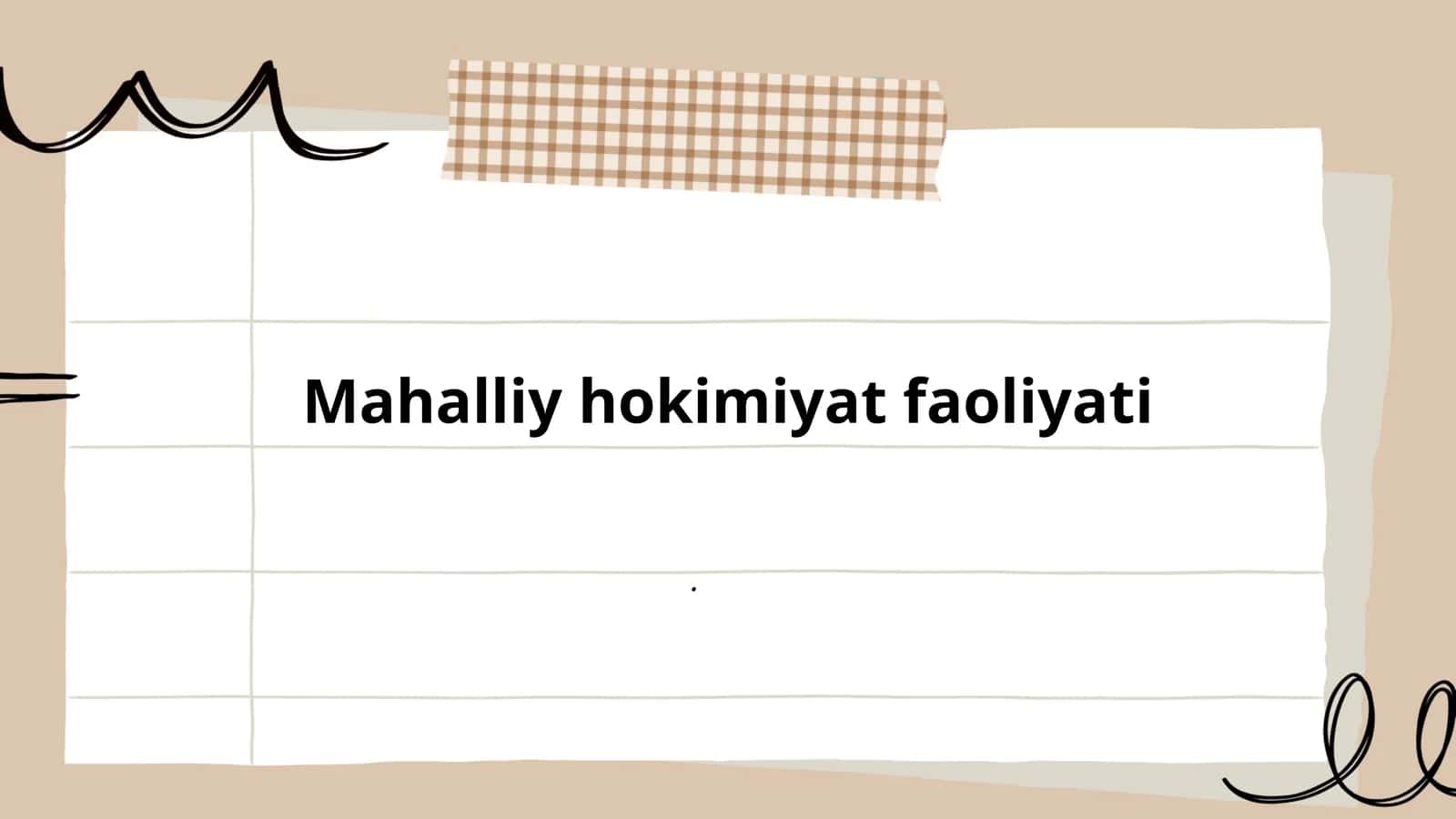 Mahalliy hokimiyat faoliyati 1