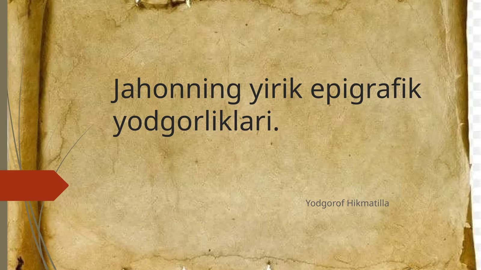 Epigrafik yodgorliklar 1