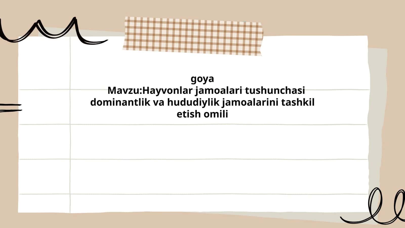 Hayvonlar jamoalari tushunchasi 1