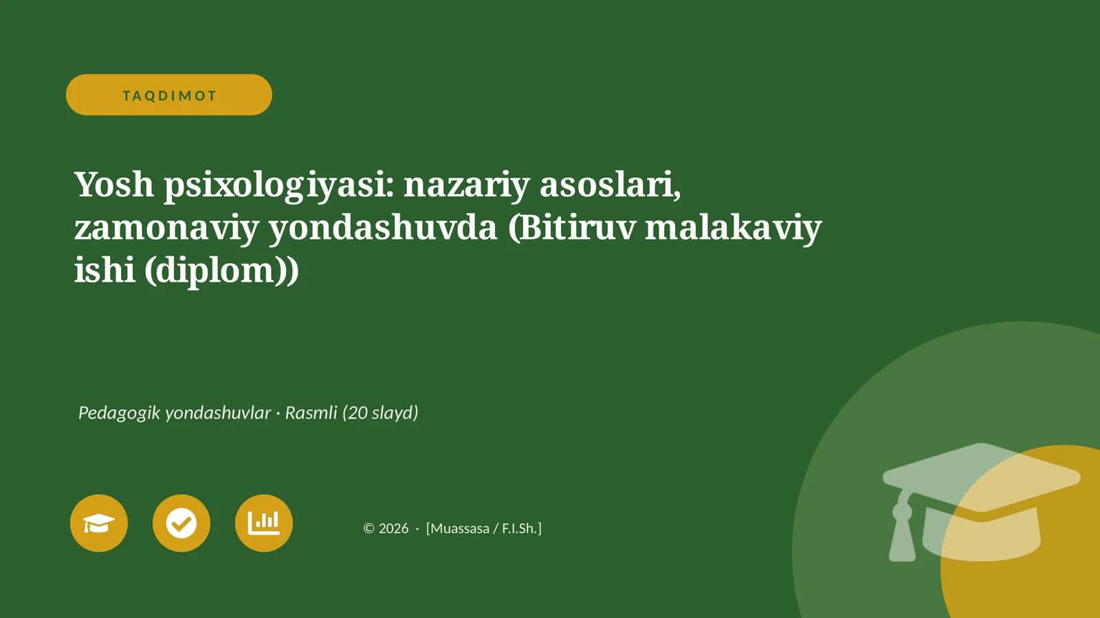Yosh psixologiyasi: nazariy asoslari, zamonaviy yondashuvda (Bitiruv malakaviy ishi (diplom)) 1