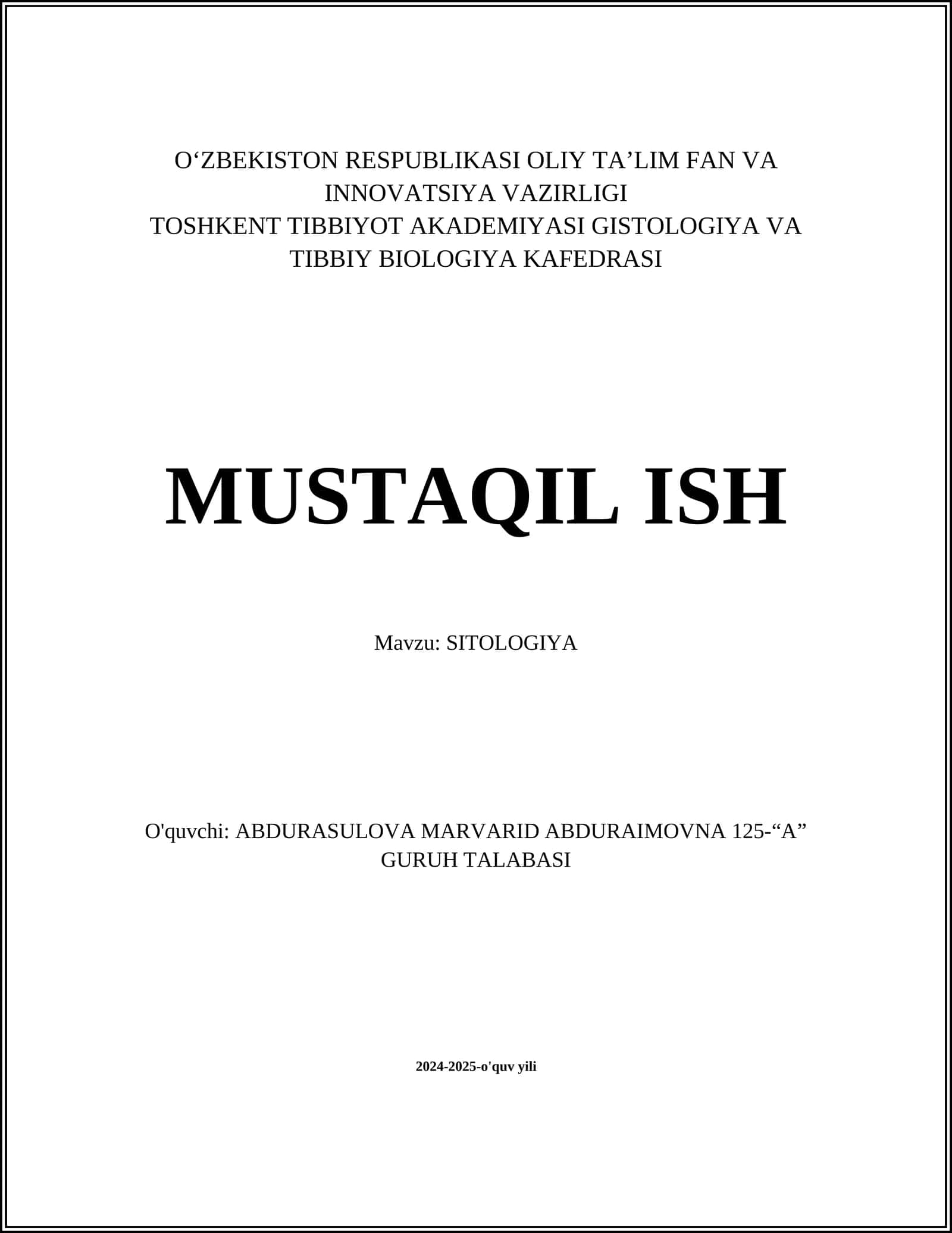 SITOLOGIYA 1