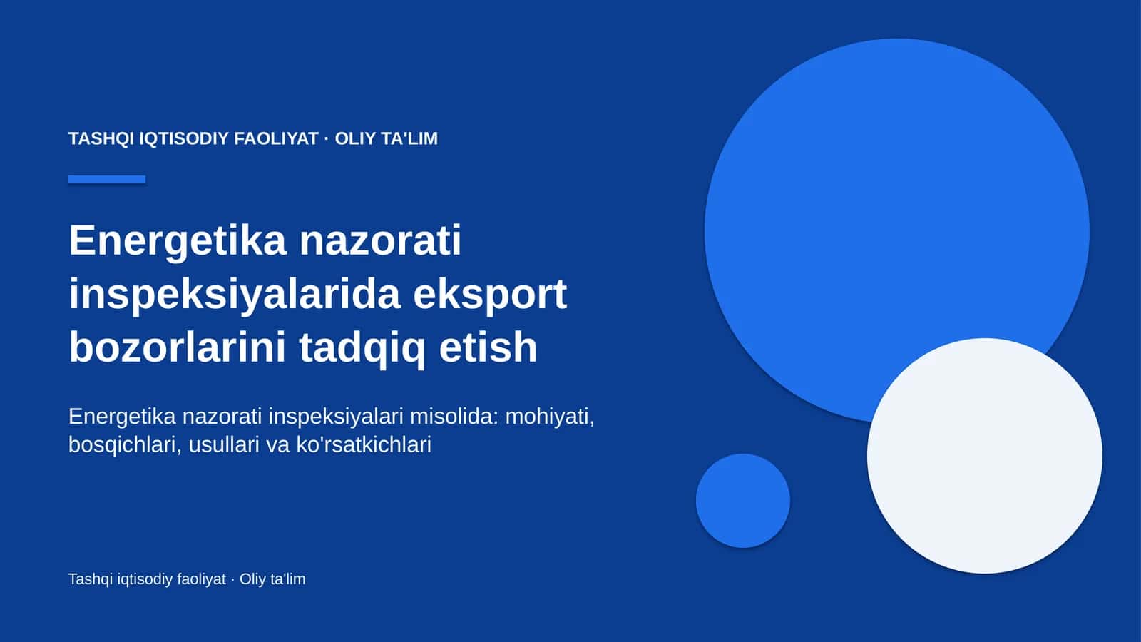 energetika nazorati inspeksiyalarida eksport bozorlarini tadqiq etish 1920 1