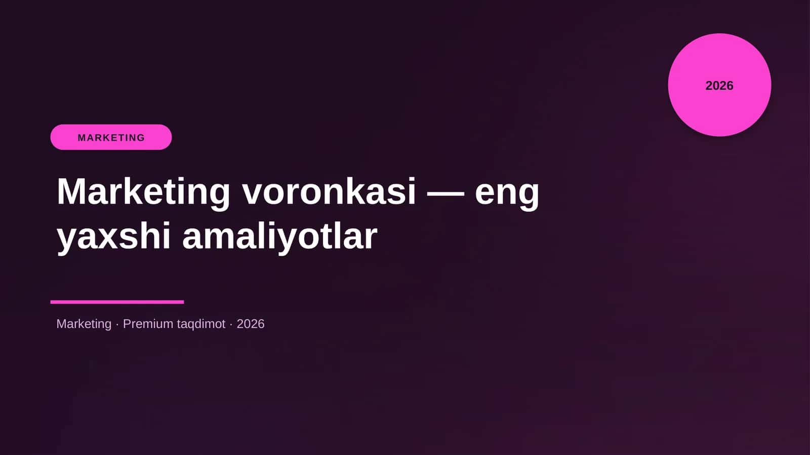 Marketing voronkasi — eng yaxshi amaliyotlar 1