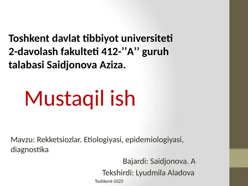 Rekketsiozlar 1