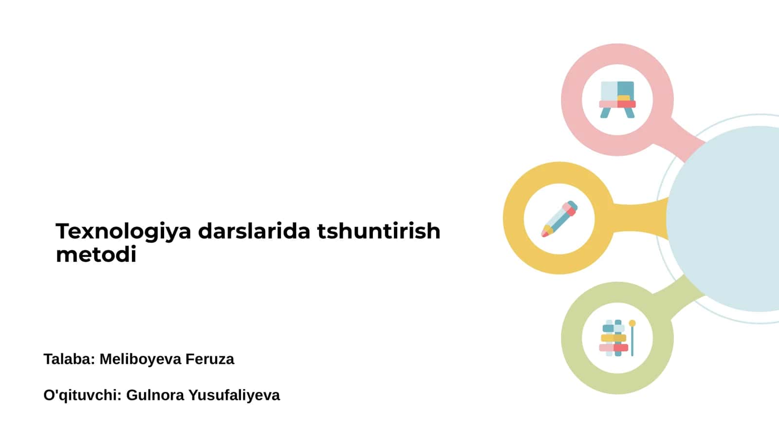Tashunturish metodi 1