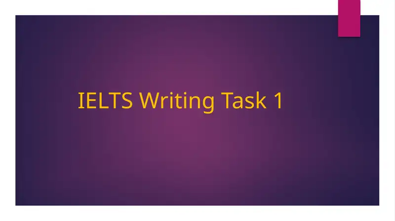 IELTS Writing Task 1 1