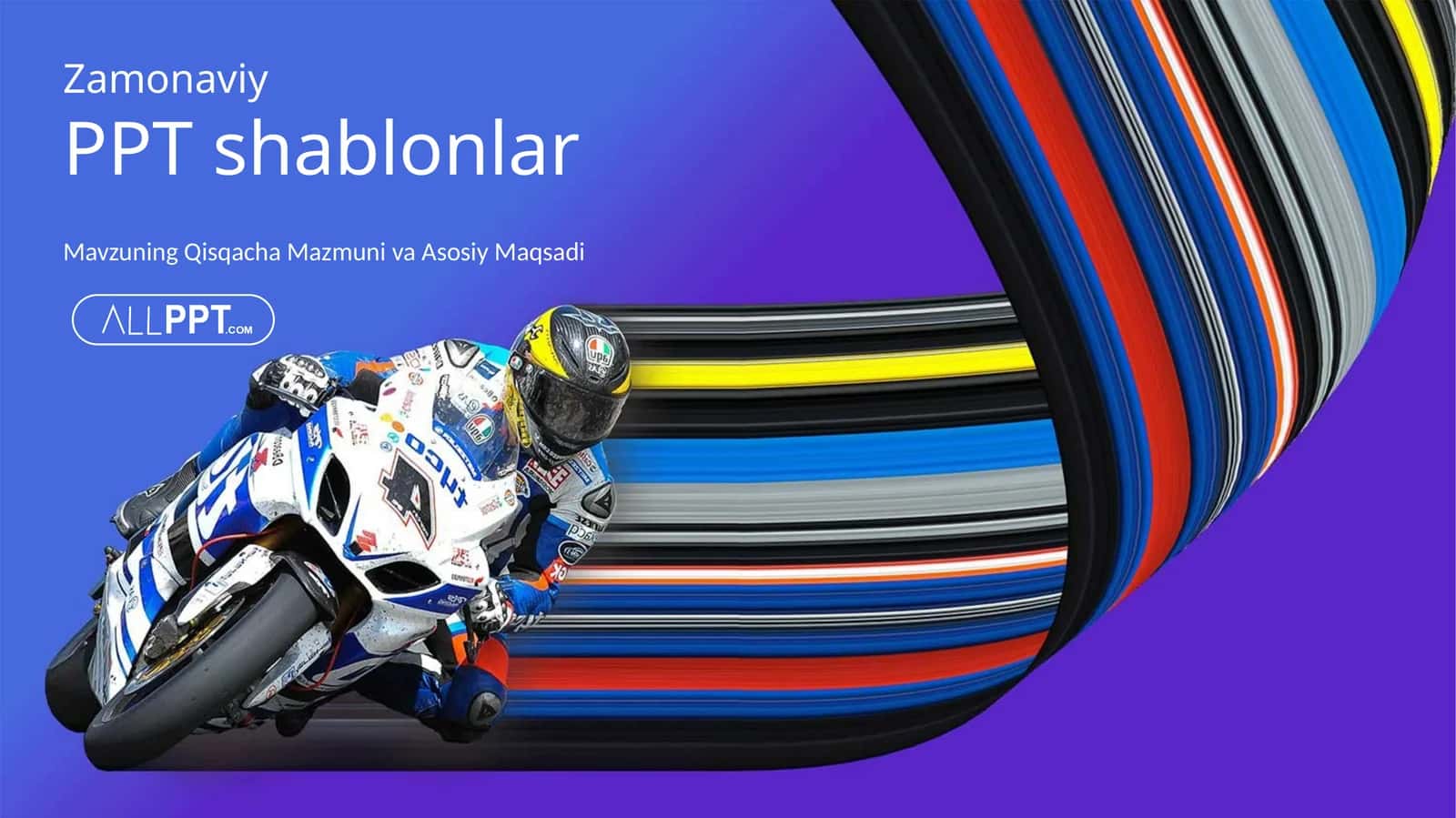 Motorcycle Racing Sports Taqdimoti (48 Slayd) 1