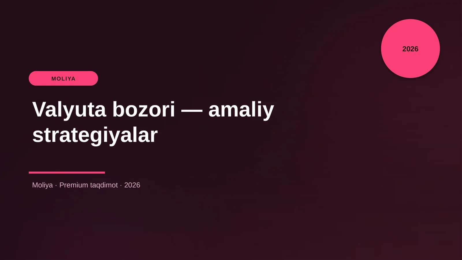 Valyuta bozori — amaliy strategiyalar 1