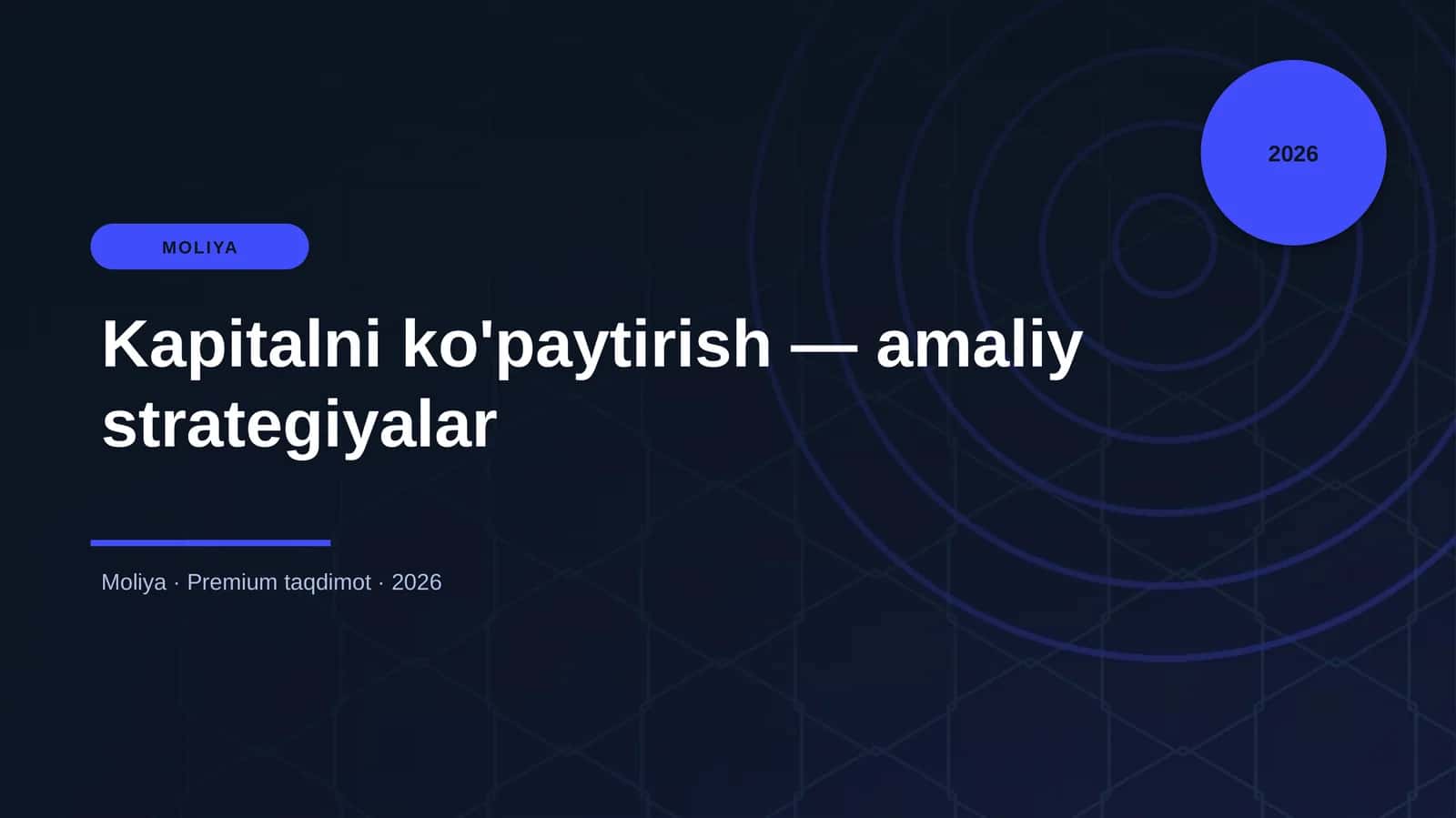Kapitalni ko'paytirish — amaliy strategiyalar 1