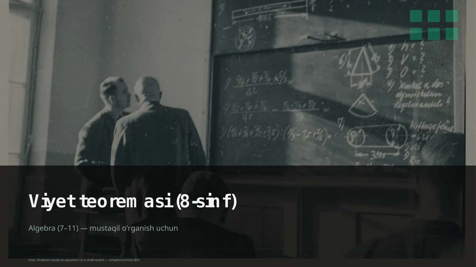 Algebra (7–11) 1