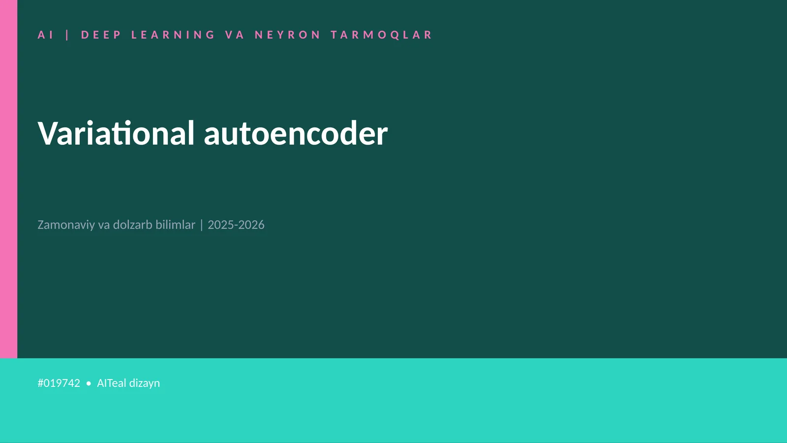 AI | DEEP LEARNING VA NEYRON TARMOQLAR 1