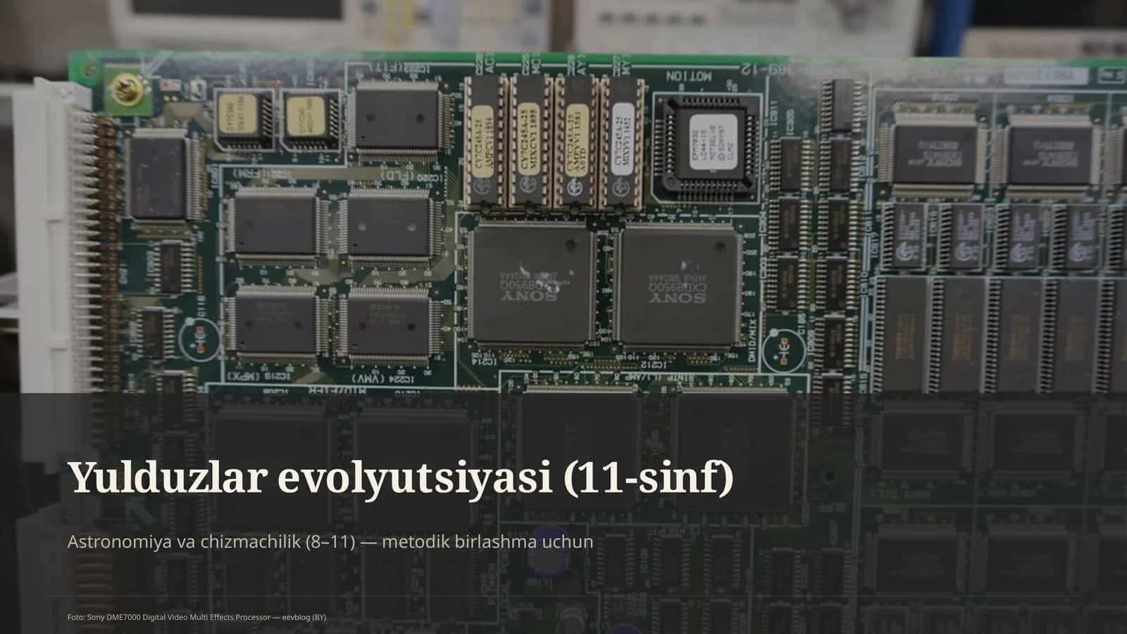 Yulduzlar evolyutsiyasi (11-sinf) 1