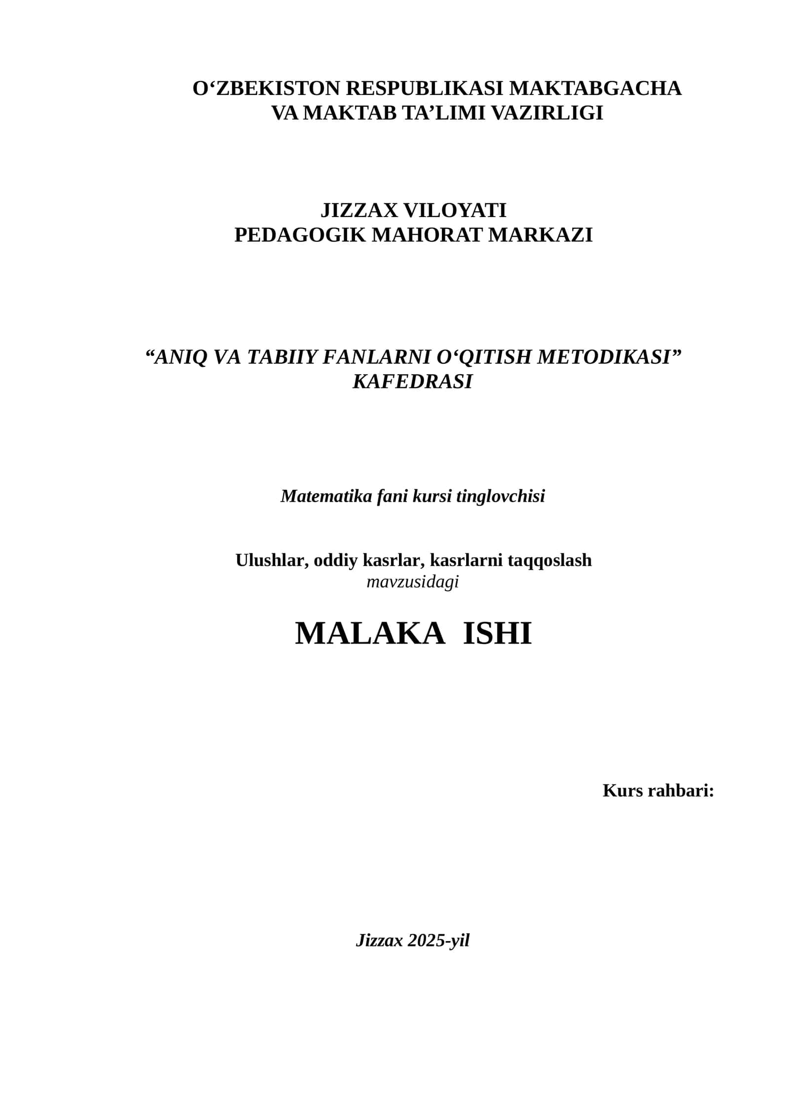 Ulushlar, oddiy kasrlar, kasrlarni taqqoslash 1