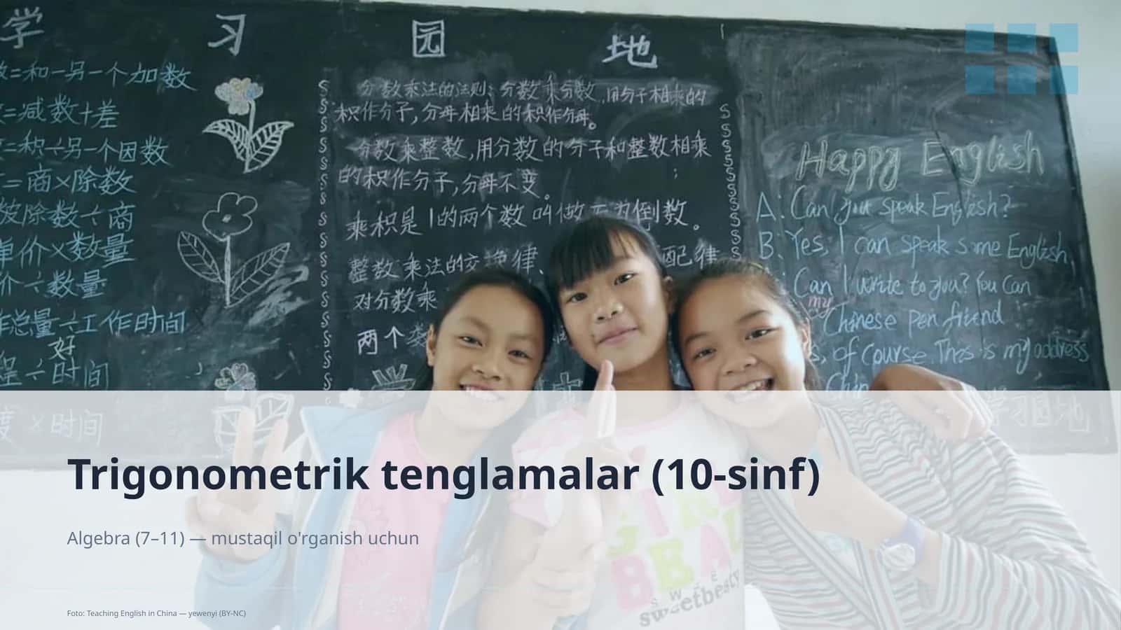 Trigonometrik tenglamalar (10-sinf) 1