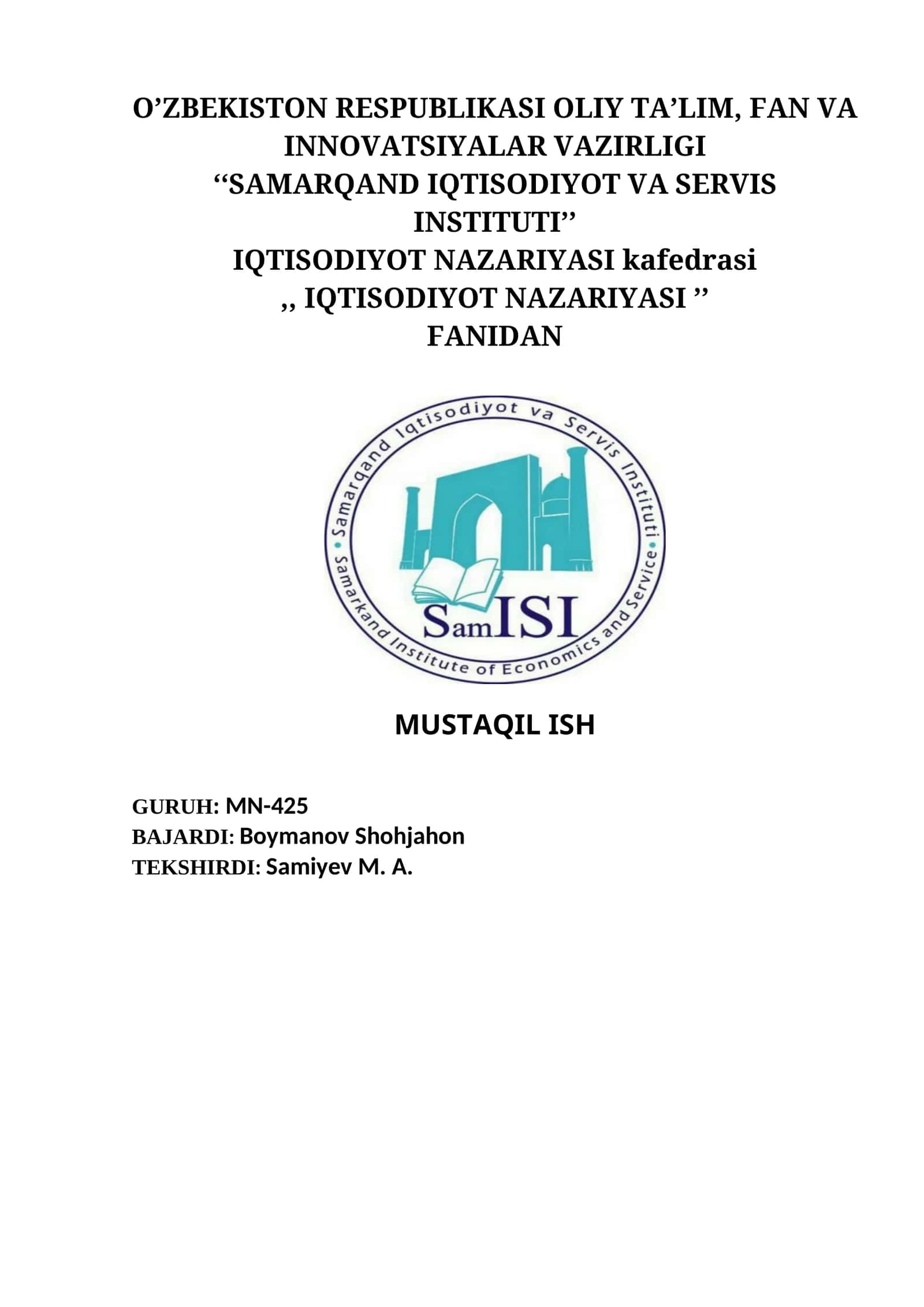 Iqtisodiy sikl va uning fazalari. Iqtisodiy sikl nazariyalari. Agrar inqirozlar va ularning xususiyatlari 1