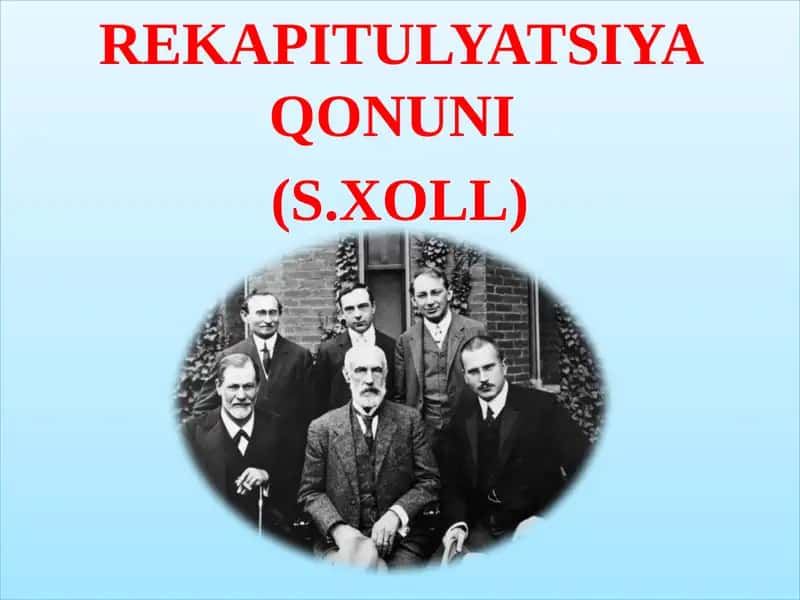 REKAPITULYATSIYA QONUNI 1