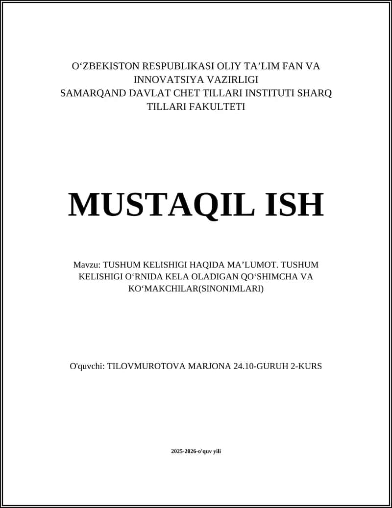 Tushum kelishigi haqida maʼlumot 1