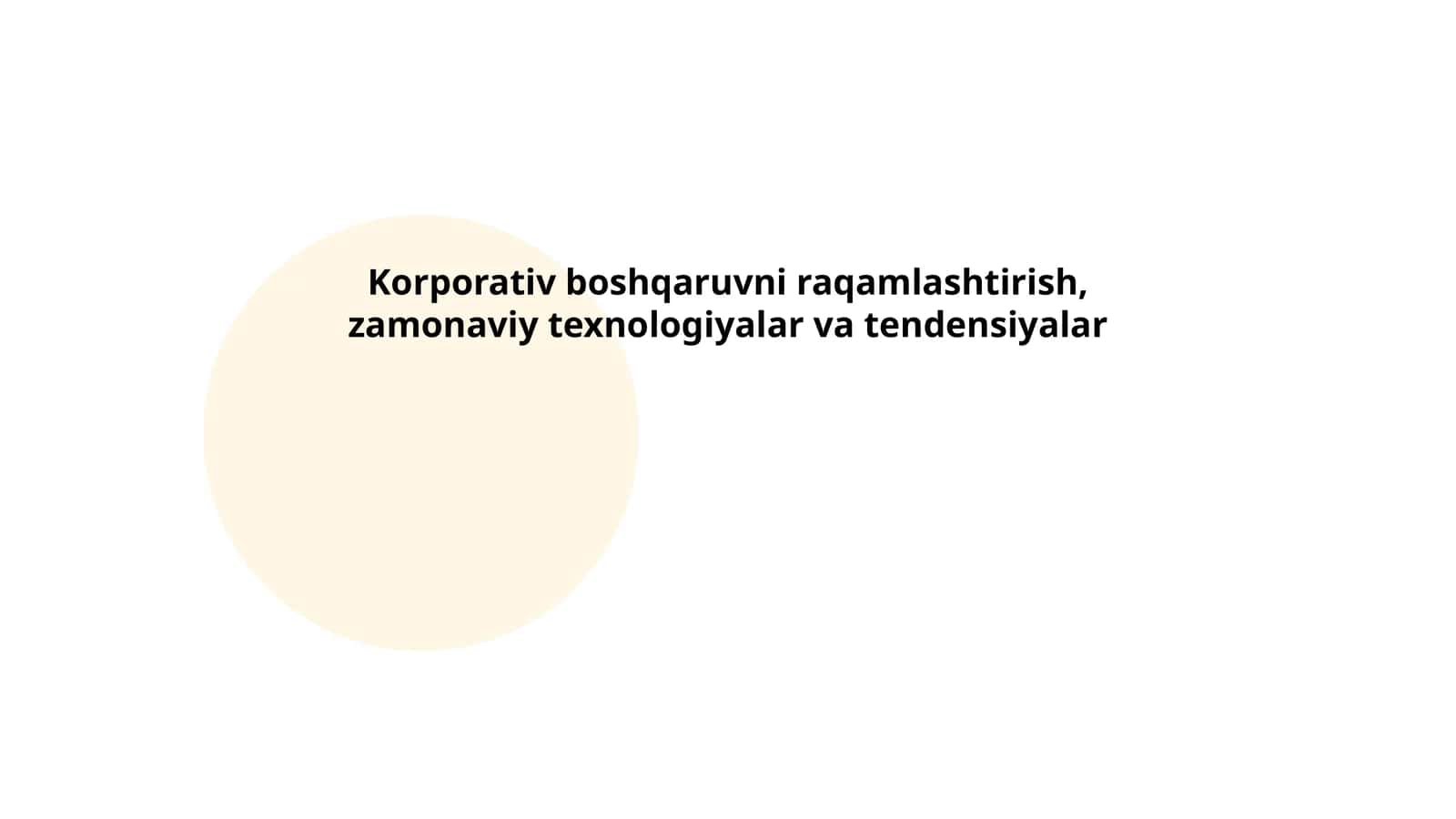 Korporativ boshqaruvni raqamlashtirish, zamonaviy texnologiyalar va tendensiyalar 1
