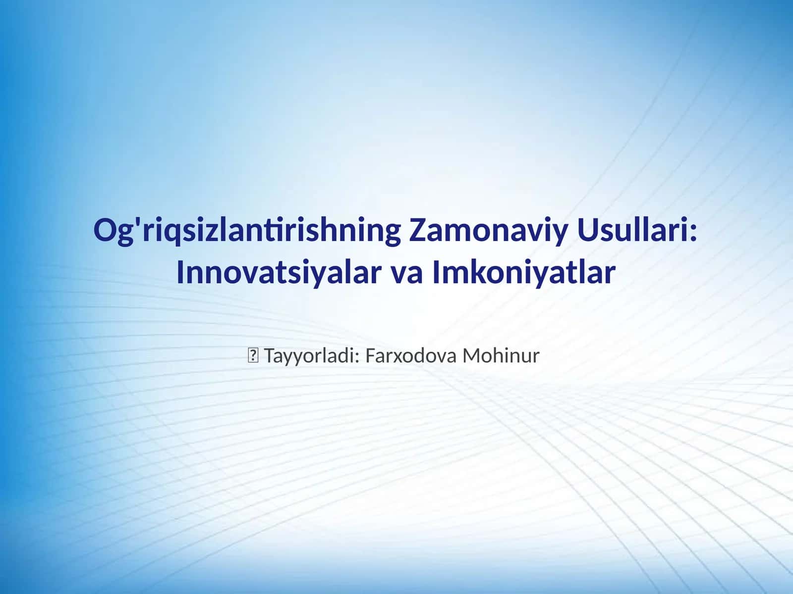 Og'riqsizlantirishning Zamonaviy Usullari: Innovatsiyalar va Imkoniyatlar 1