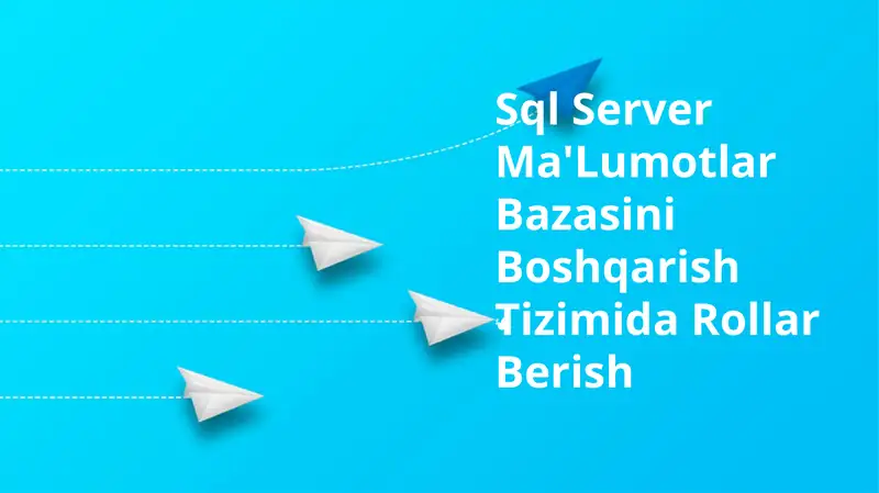 Sql Server Ma'lumotlar Bazasini Boshqarish Tizimi 1