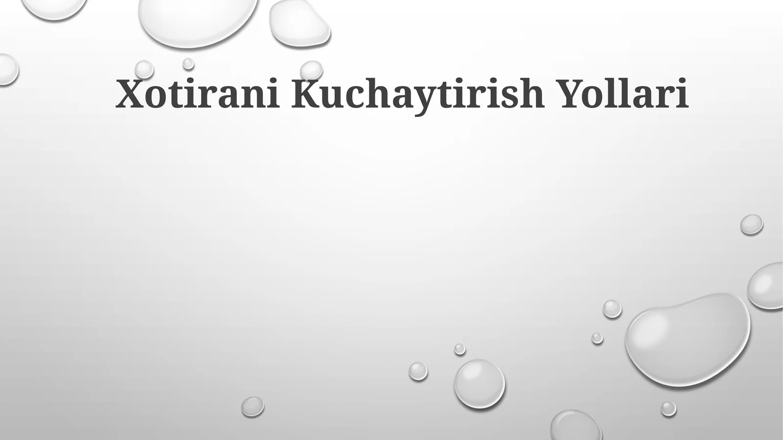 Xotirani Kuchaytirish Yollari 1