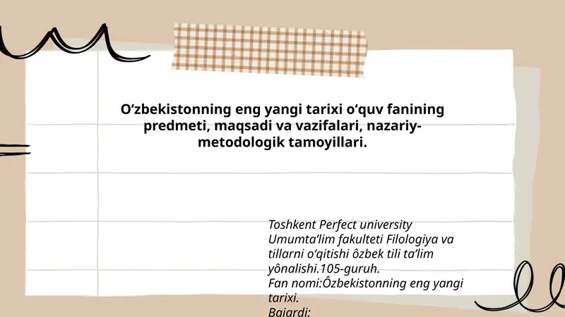 Ôzbekistonning eng yangi tarixi 1