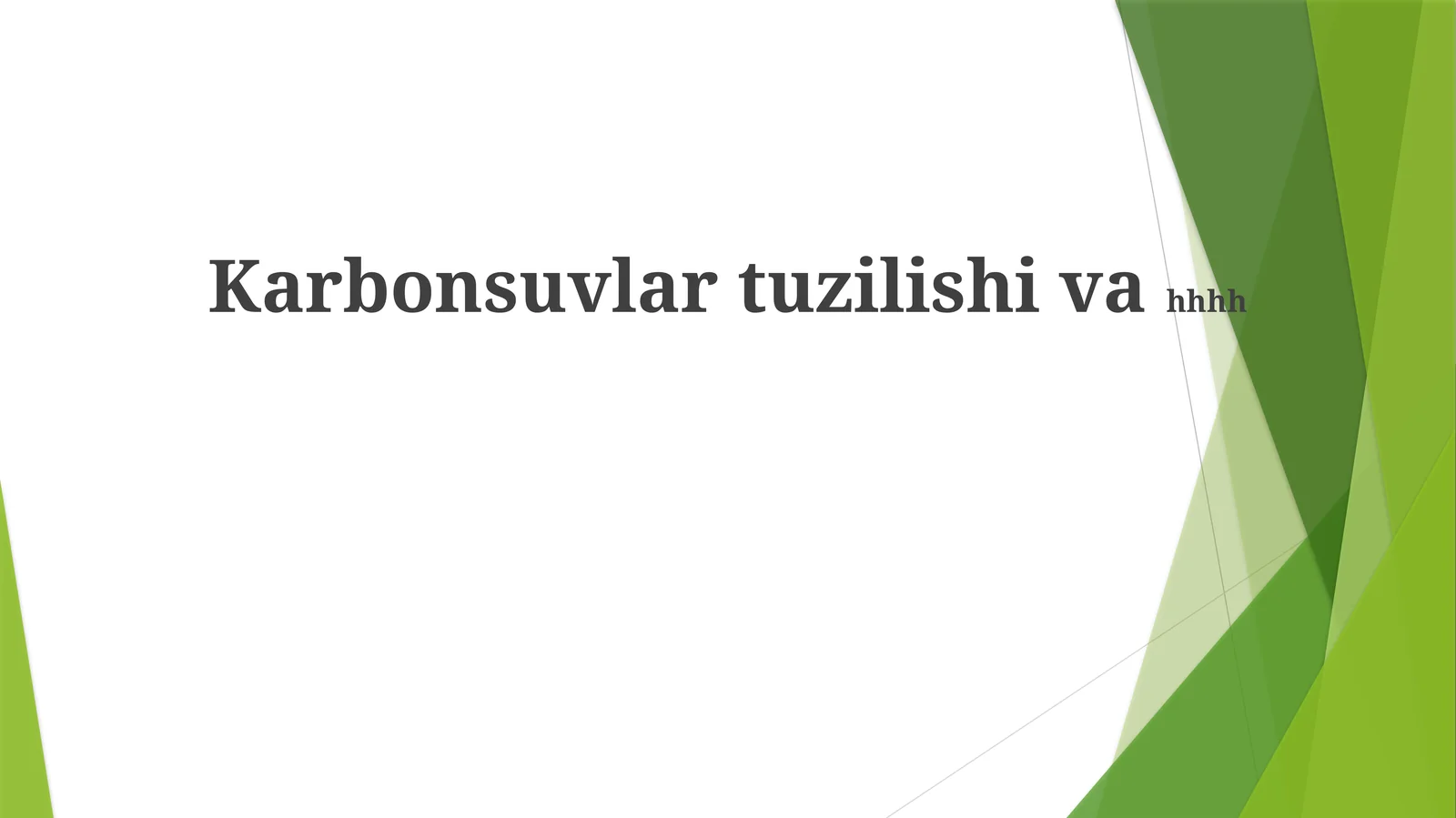 Uglevodorodlarning tuzilishi 1