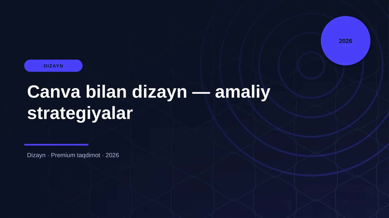 "Canva bilan dizayn — amaliy strategiyalar" 1