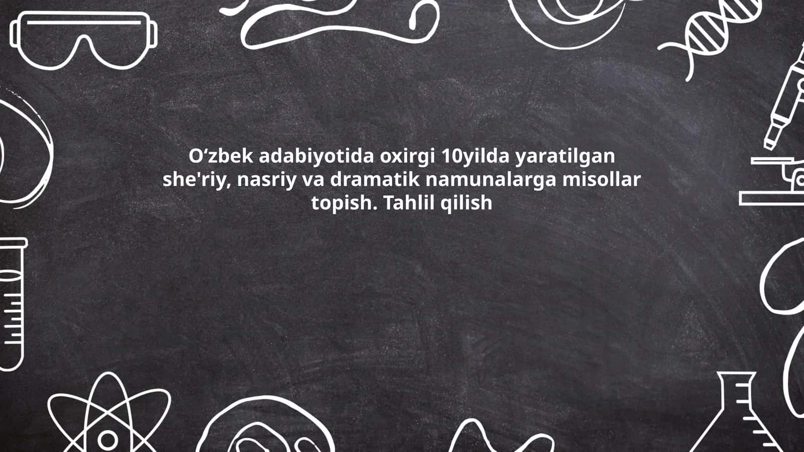 Zamonaviy o'zbek she'riyatida yangi yetakchilar va ularning asarlari 1
