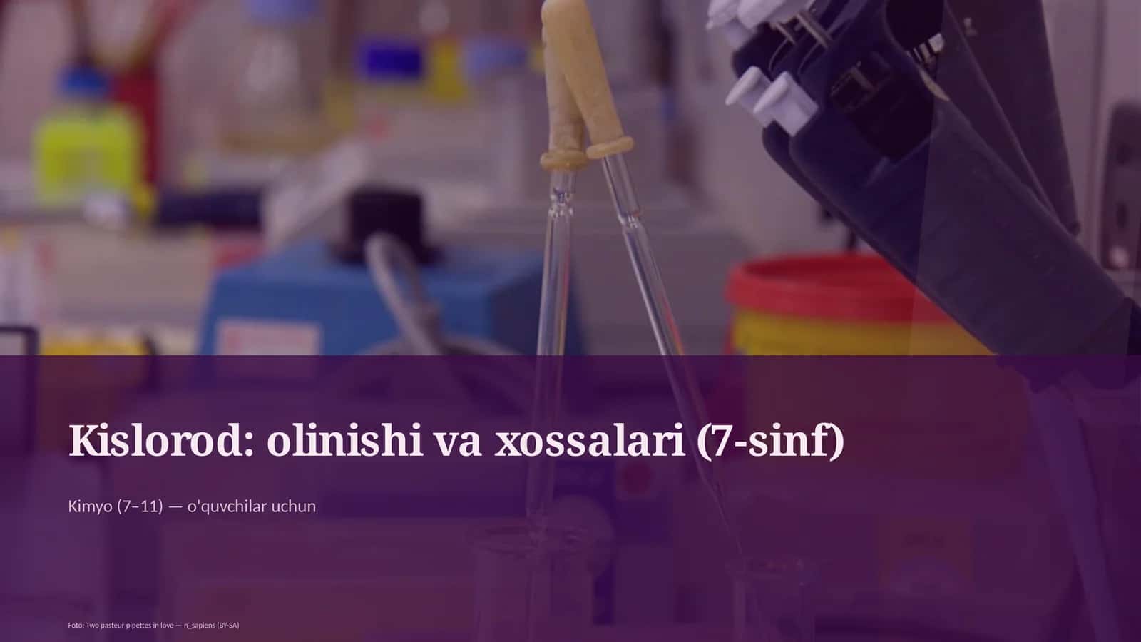 Kislorod: olinishi va xossalari (7-sinf) - Kimyo (7–11) 1
