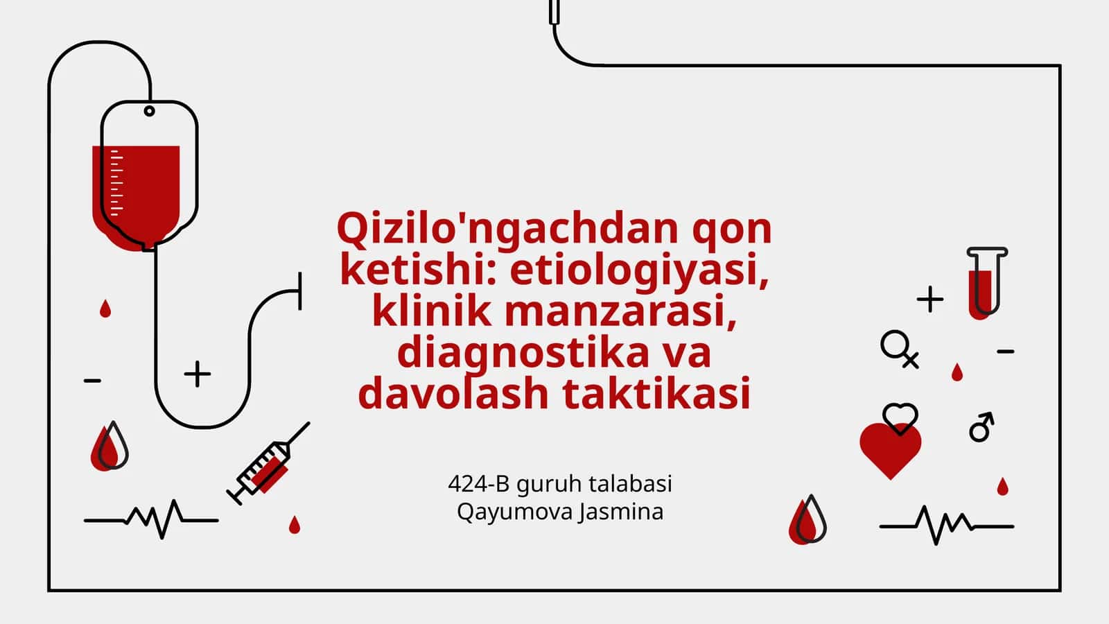 Qizilo'ngachdan qon ketishi: etiologiyasi, klinik manzarasi, diagnostika va davolash taktikasi 1