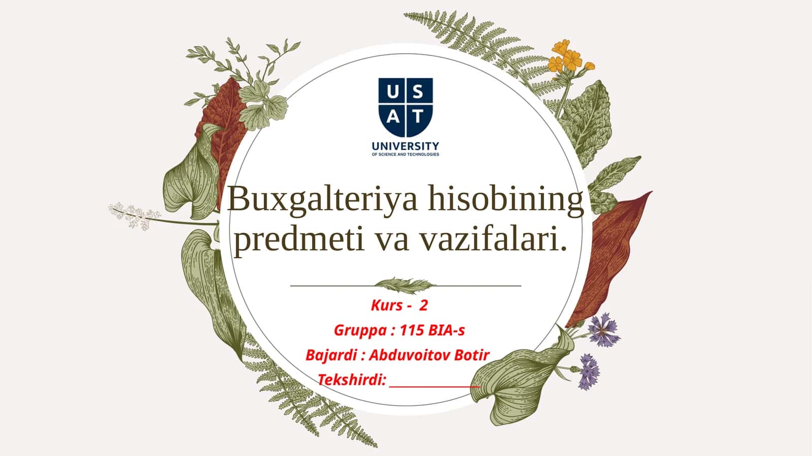 Buxgalteriyahisobiningpredmeti 1