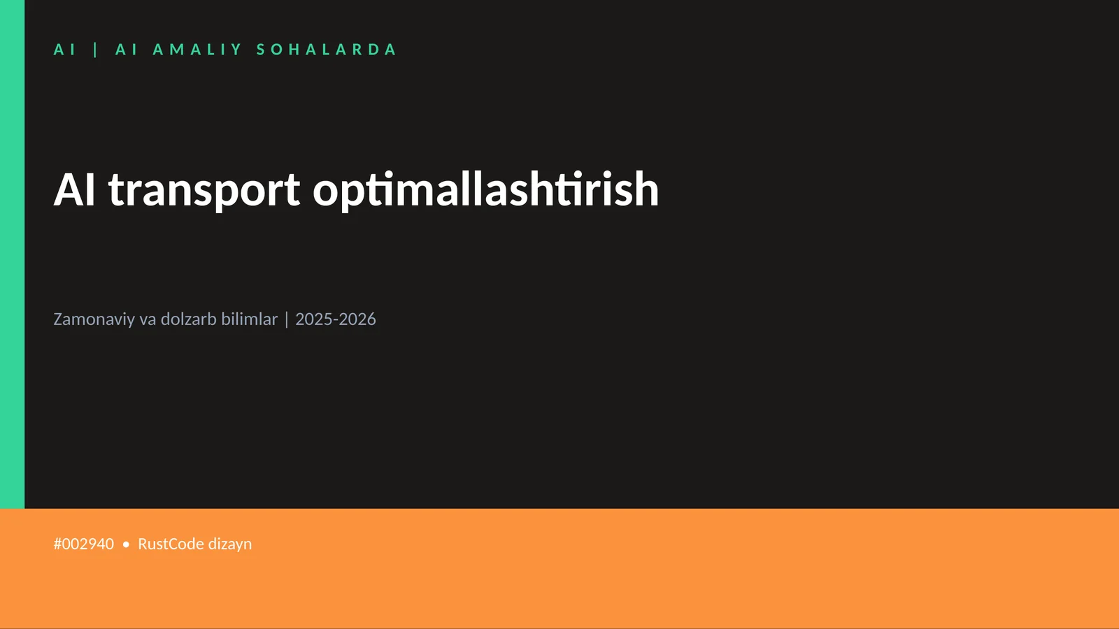 AI transport optimallashtirish 1