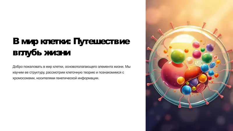 В мир клетки: Путешествие вглубь жизни 1