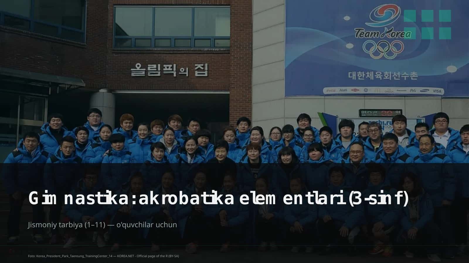 Gimnastika: akrobatika elementlari (3-sinf) 1