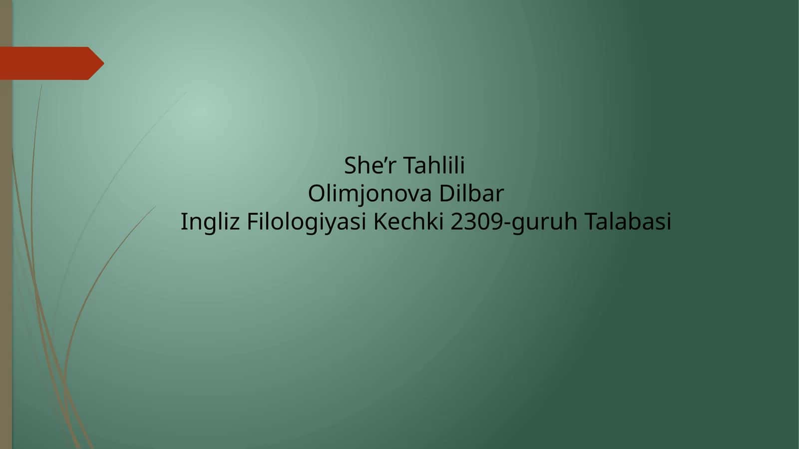 O’ZBEKNING AYOLLARI 1
