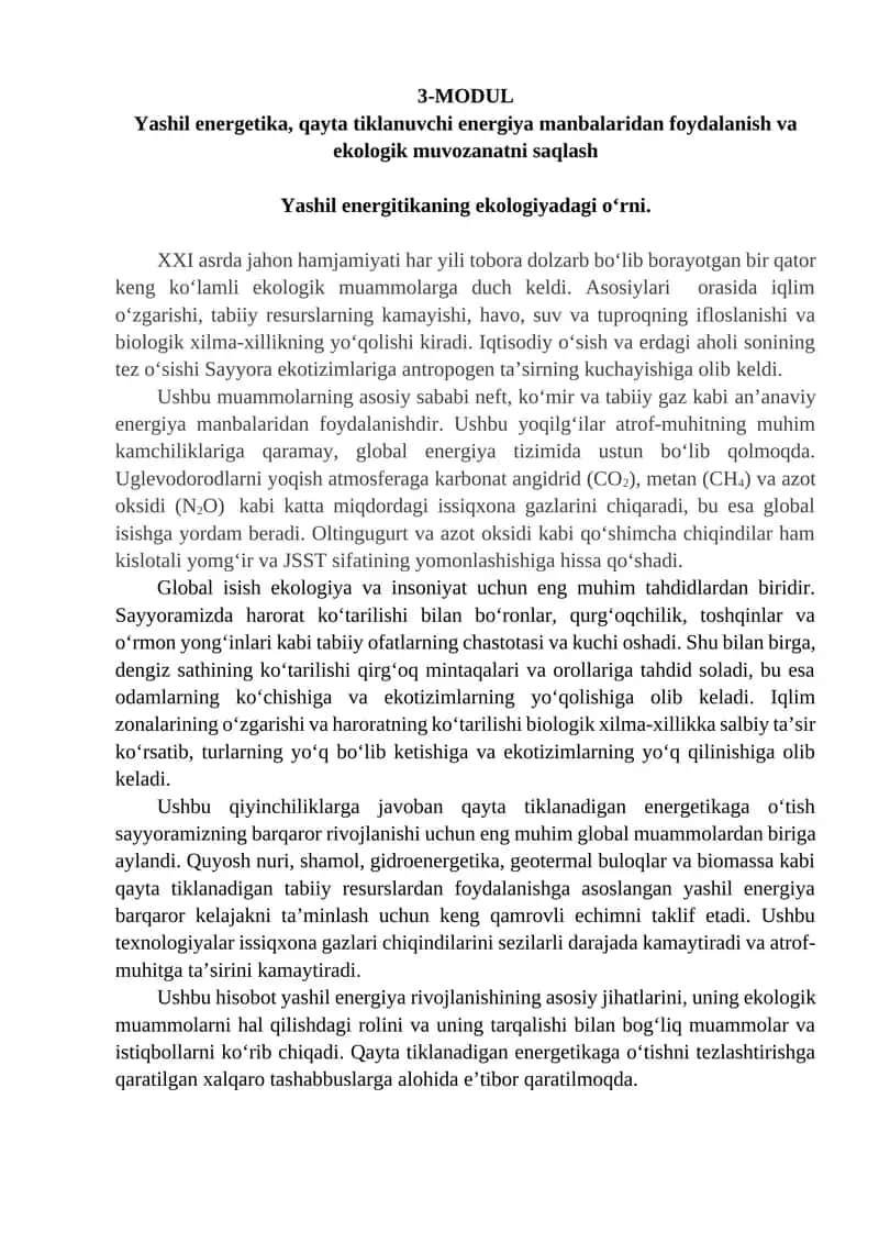 Yashil energetika 1