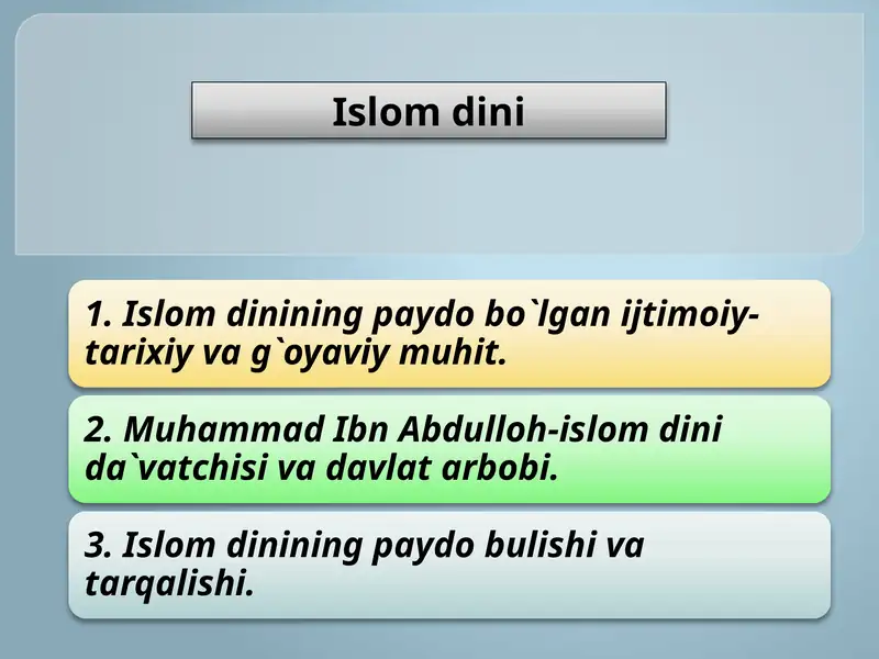 Islom dini 1