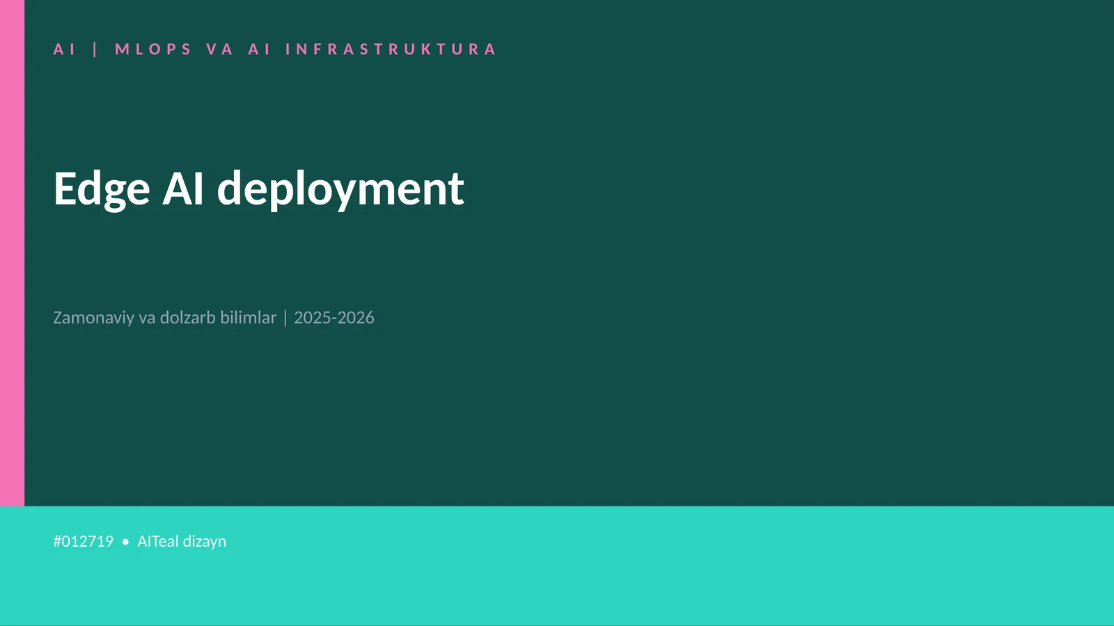 AI | MLOPS VA AI INFRASTRUKTURA 1