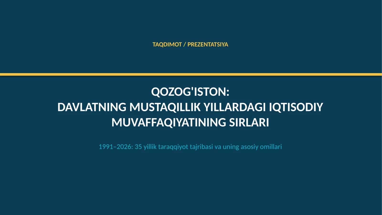 Qozog'iston: davlatning mustaqillik yillaridagi iqtisodiy muvaffaqiyatining sirlari 1