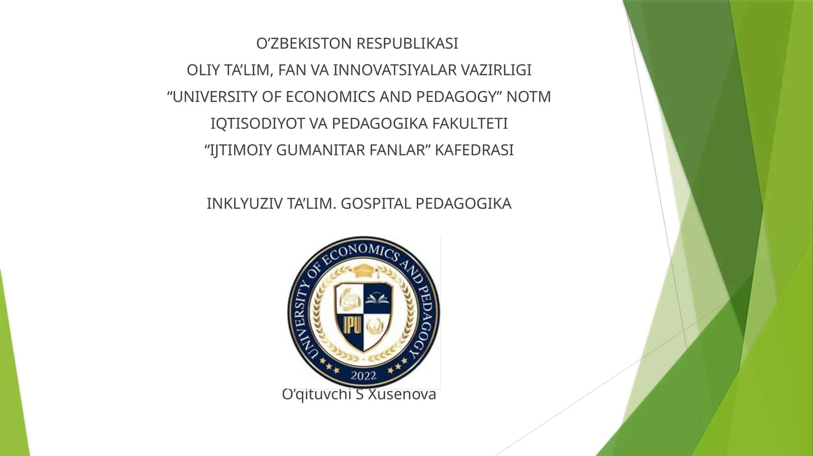 Nutqidanuqsonibo‘lganbolalarniinklyuzivta’limsharoitidao‘qitishvatarbiyalash 1
