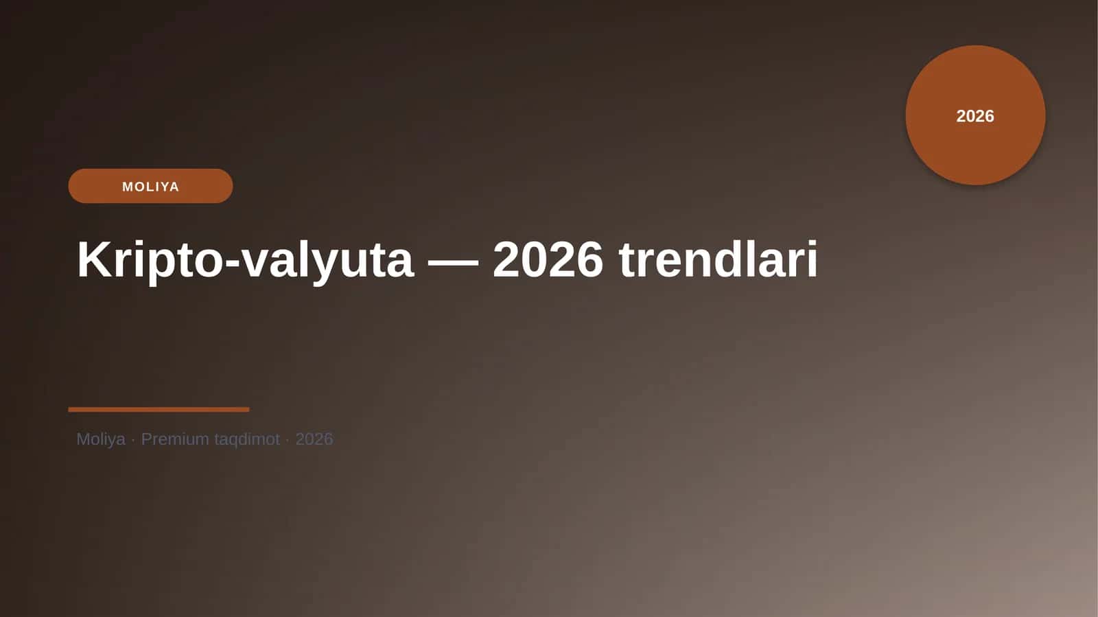 Kripto-valyuta — 2026 trendlari 1