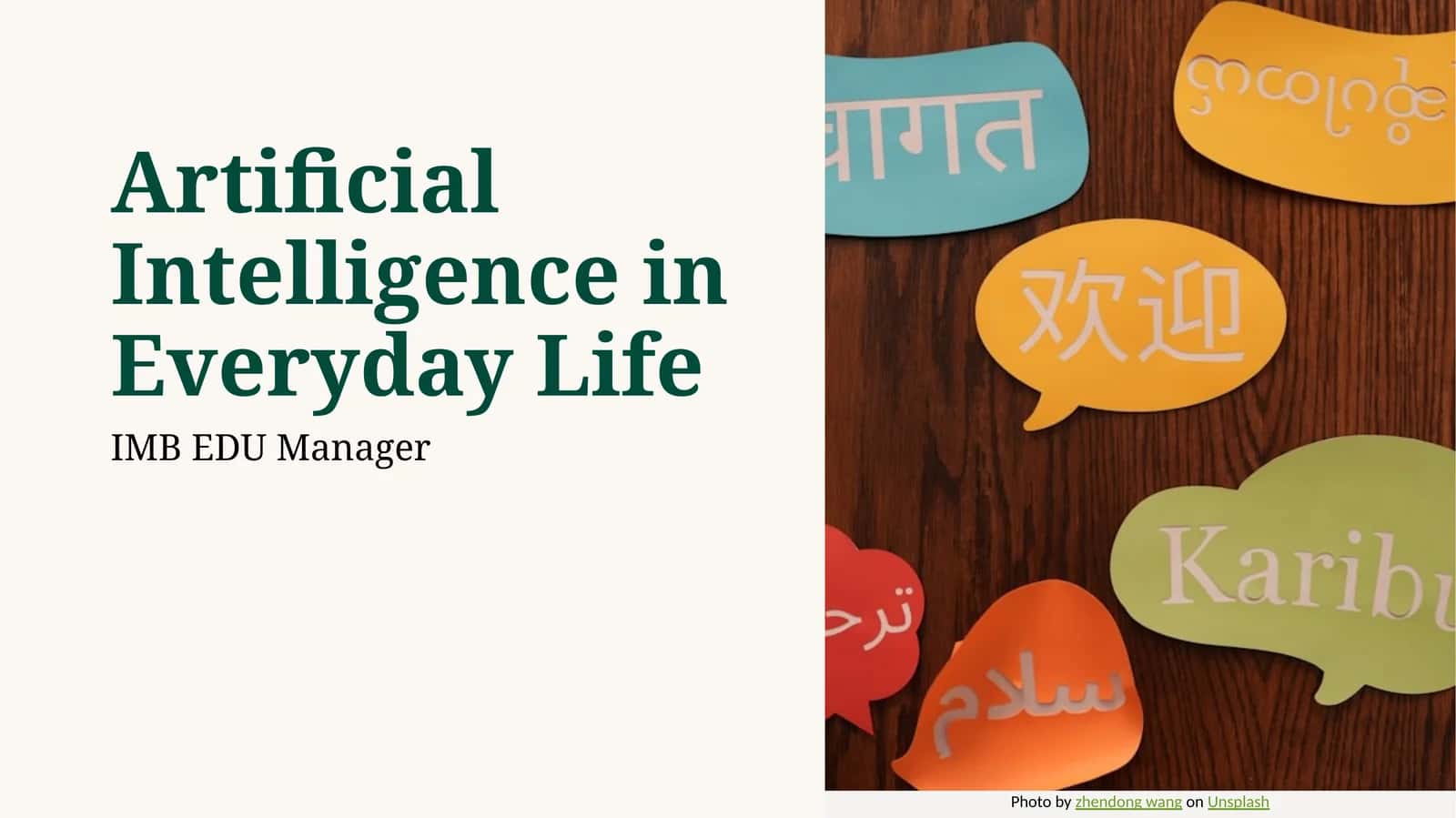 Artificial Intelligence in Everyday Life 1