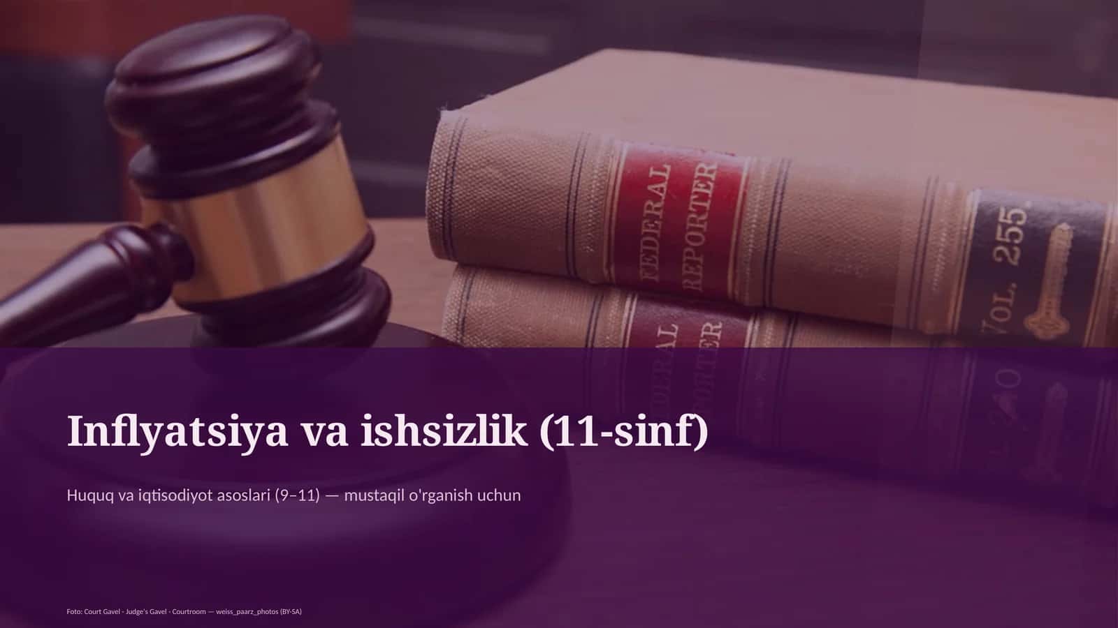 Inflyatsiya va ishsizlik (11-sinf) 1