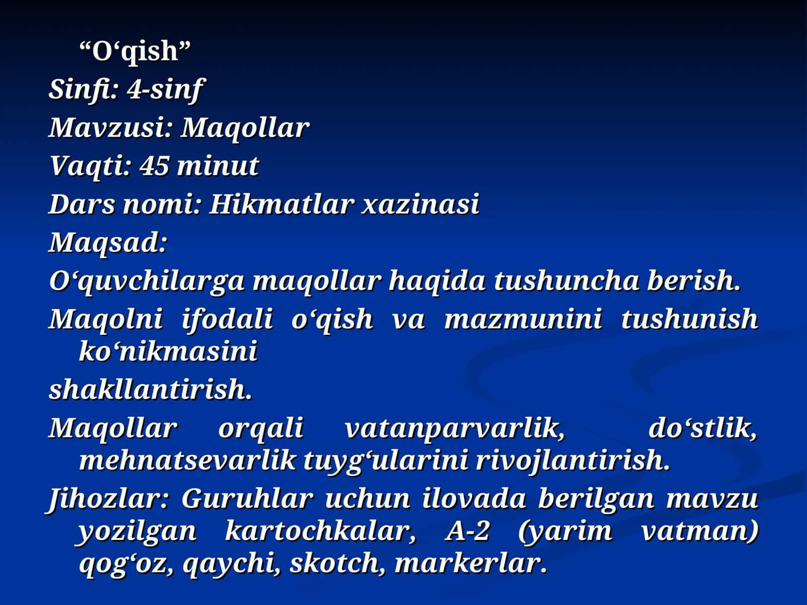 Maqollar 1