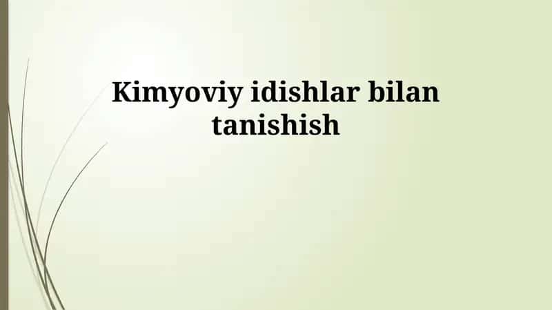 Kimyoviy idishlar 1